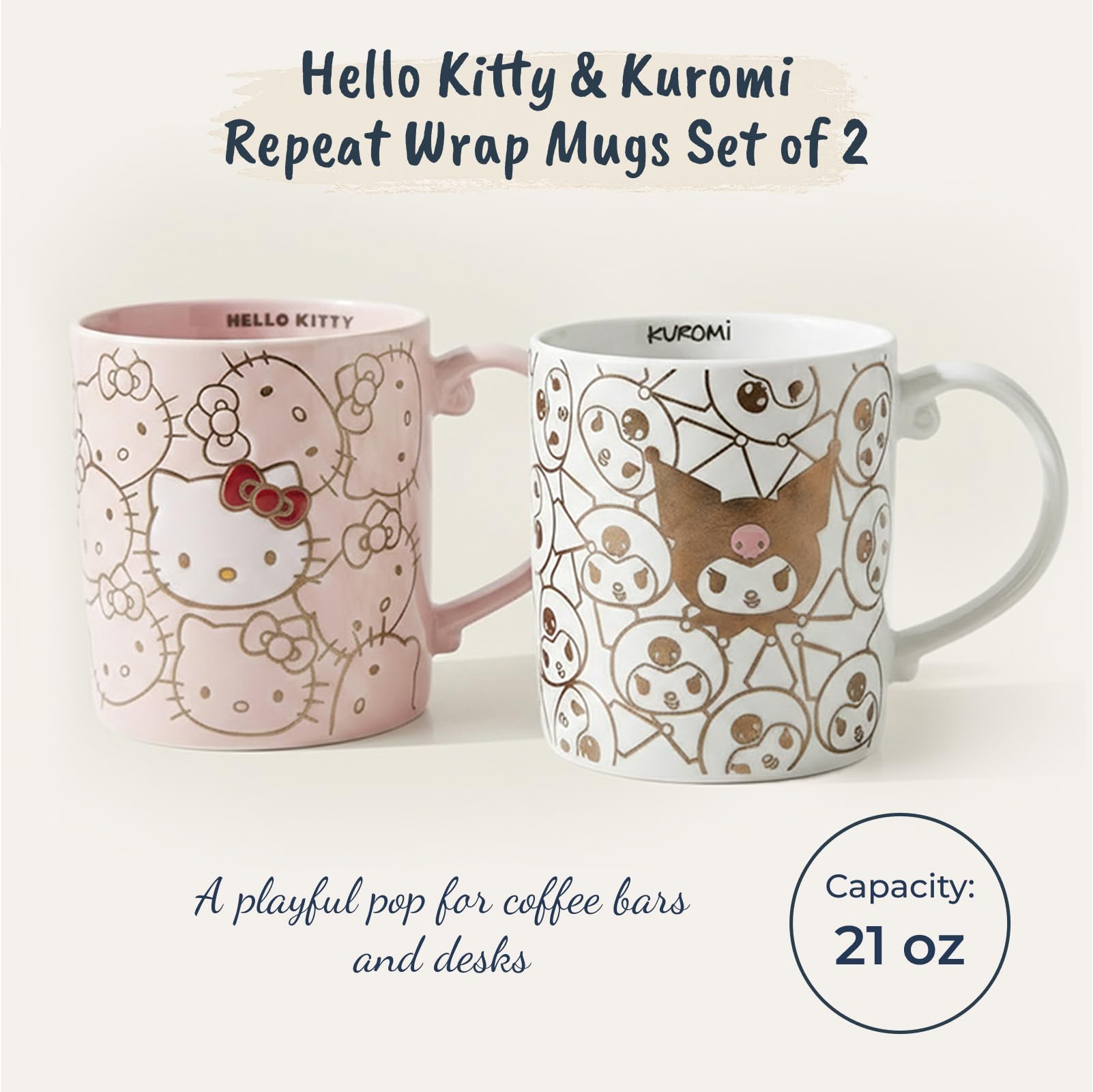 Amazon.com | Blue Sky Clayworks Hello Kitty & Kuromi Repeat Wrap